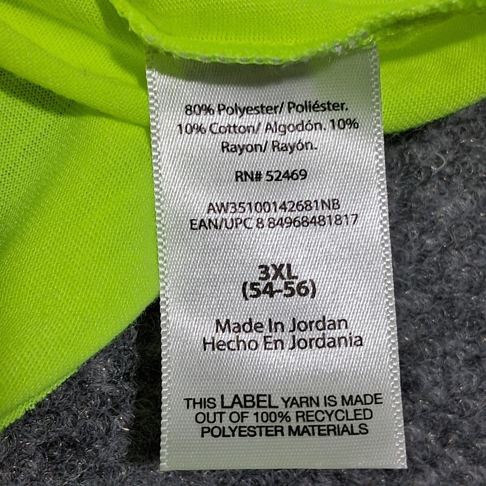 Athletic Works Neon Yellow/White Long Sleeve Moisture Wicking DriWorks Size‎ 3XL - Picture 8 of 14